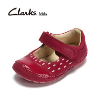 Clarks其乐童鞋女童皮鞋宝宝鞋学步鞋婴儿鞋春秋单鞋SoftlyLouFst