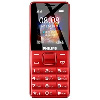 Philips 飞利浦 E107 绚丽红 直板老人手机