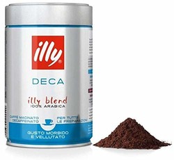 illy 意利 咖啡粉 低咖啡因 250g(意大利进口) (跨境自营，包邮包税，新老包装随机发货)