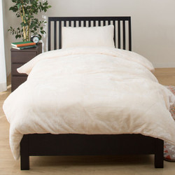 日本NITORI尼达利 法兰绒吸湿发热枕套 单人床上纯色毛绒枕头套