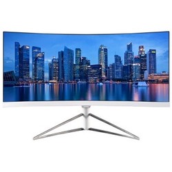 PHILIPS 飞利浦 349X7FJEW 34英寸 VA显示器（3440×1440、100Hz、FreeSync）