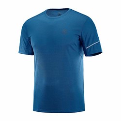 Salomon 萨洛蒙 跑步系列 男士 短袖T恤 AGILE SS TEE M LC1099900 深蓝色