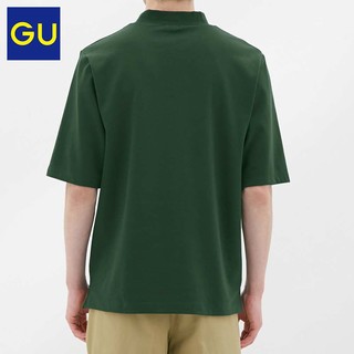 GU 极优 男装T恤(5分袖)短袖314949 (165、黑色)