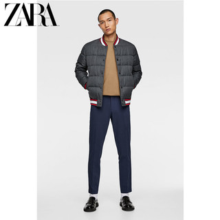 ZARA 新款 男装 纹理短袖 T 恤01887452707 (180、棕褐色)