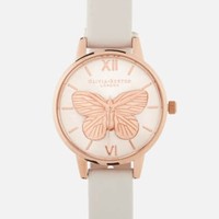 OLIVIA BURTON 蝴蝶浮雕女款时尚腕表