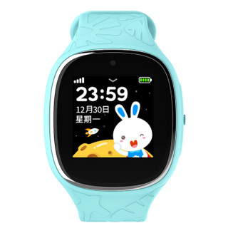 火火兔儿童手表电话彩屏版GPS定位防水智能男孩女孩学生电子表蓝色