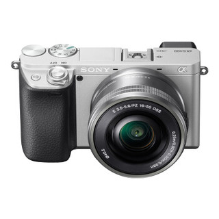 SONY 索尼 Alpha 6100L APS-C画幅 微单相机 银色 E PZ 16-50mm F3.5 OSS 变焦镜头 单头套机