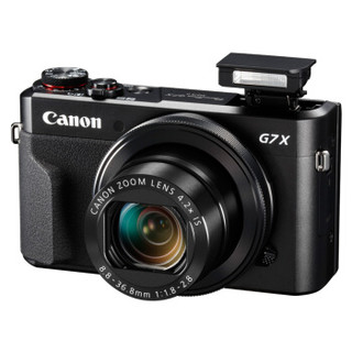 Canon 佳能 PowerShot G7 X MarkII 数码相机 (黑色、4.2、F1.8-2.8、2010万像素、1英寸)