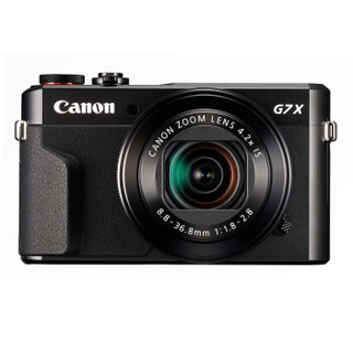 Canon 佳能 PowerShot G7 X MarkII 数码相机 (黑色、4.2、F1.8-2.8、2010万像素、1英寸)