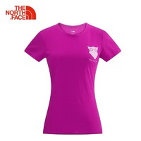 北面（TheNorthFace）女式户外休闲舒适柔软速干短袖T恤CS61叁 *2件