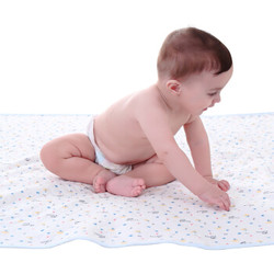 童颜 婴儿 隔尿垫新生儿童全棉护理垫防水可洗床垫宝宝用品月经姨妈垫 50*70 *8件
