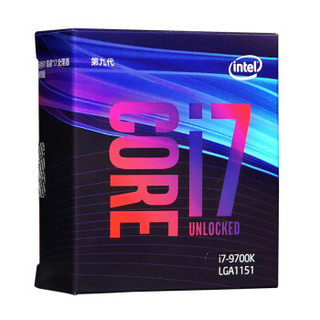 intel 英特尔 9900K 9700K 8700K 8700 酷睿 中文盒装CPU处理器