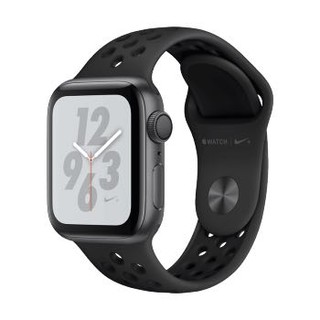 Apple Watch Series 4苹果智能手表（Nike GPS款 40毫米深空灰铝金属表壳 黑色型运动表带 MU6J2CH/A)