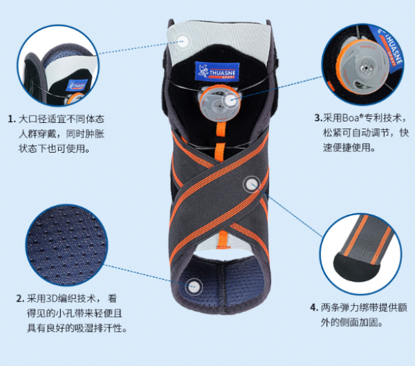 Thuasne   Boa收紧系统 稳定式运动护踝  