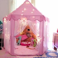 儿童防蚊虫帐篷 室内游戏玩具屋  (粉色帐篷)