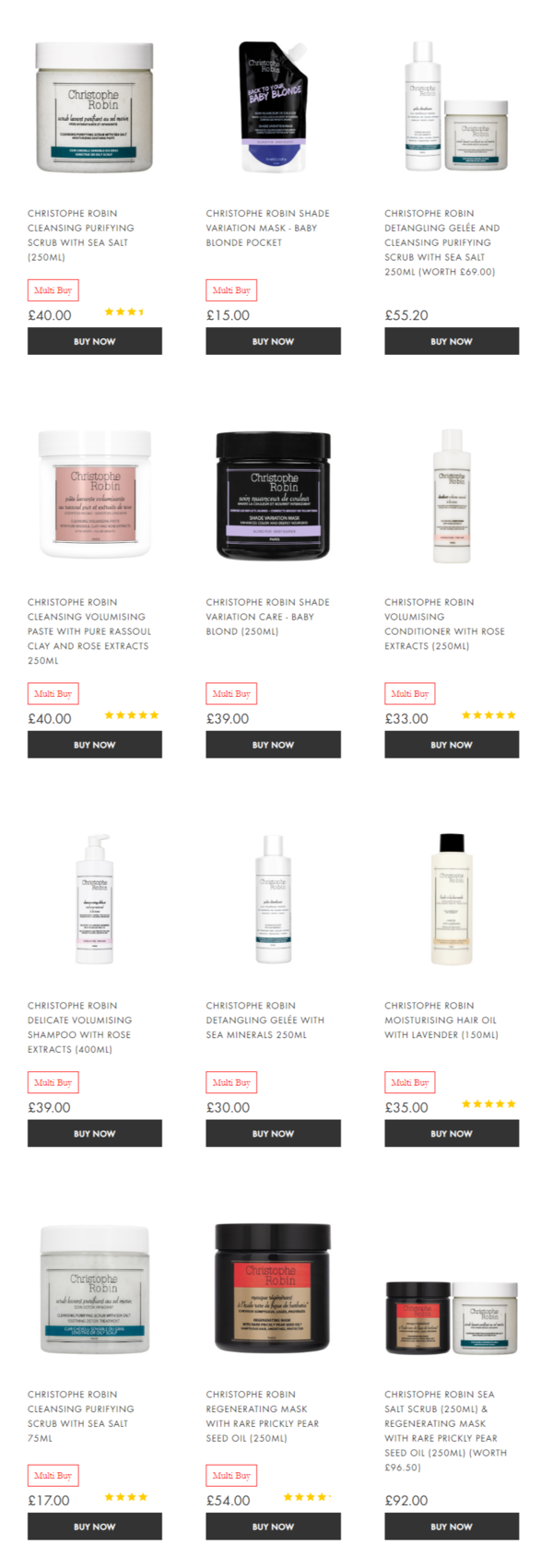 BEAUTY EXPERT 精选Eve Lom、CHRISTOPHE ROBIN 个人护理专场