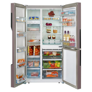 博世（BOSCH）569升零度保鲜对开门冰箱+10公斤洗烘一体洗衣机 KAF96A66TI+WDU285600W 高端轻奢冰洗套装