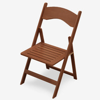 雅美乐 椅子 实木折叠餐椅 凳子 电脑椅 胡桃色 YZD202 *3件