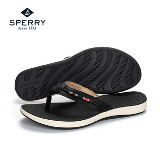 SPERRY 女款欧美时尚凉拖鞋 STS98869 黑色 35.5