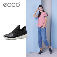 ECCO爱步弹力松紧带休闲女鞋透气轻盈运动单鞋 赛速系列450543