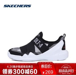 Skechers斯凯奇李易峰同款DLT-A运动鞋 情侣鞋熊猫鞋88888101 黑色/白色/BKW 38 *3件
