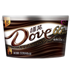 Dove 德芙 66%醇黑巧克力 252g