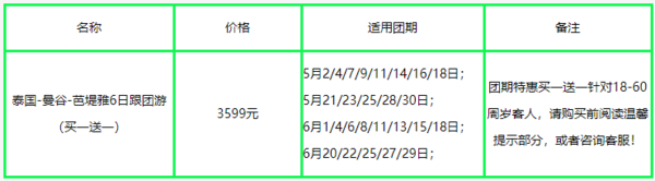 天津-泰国曼谷+芭堤雅6天5晚跟团游