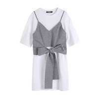 EPTISON 衣品天成 2019夏季女两件套短袖宽松吊带连衣裙套装8WQ305