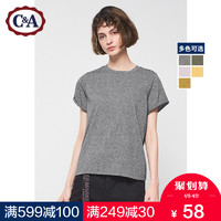 C＆A CA200215633 基础合身版圆领短袖棉质T恤女士春季新款多色