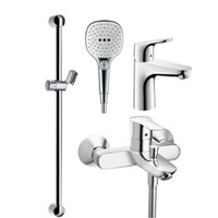 Hansgrohe 汉斯格雅 飞雨 select120手持花洒+福柯斯面盆龙头套餐