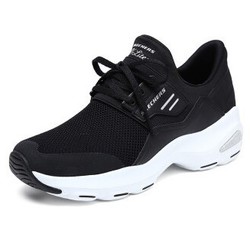 Skechers斯凯奇情侣新款男女D'lites熊猫鞋 时尚懒人休闲鞋12860 白色/黑色/WBK 36 *2件