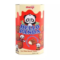 meji 明治 熊猫巧克力奶油夹心饼干 50g *31件