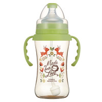 辛巴婴儿奶瓶PPSU吸管奶瓶 耐摔宝宝防胀气奶瓶宽口径 断奶神器 遇见丘比特 270ml