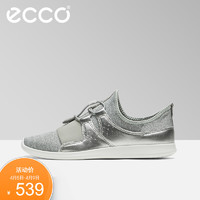 ECCO爱步运动低跟平底女鞋圆头套脚休闲单鞋 森斯系列284053