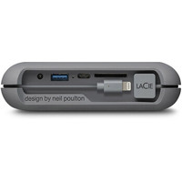 LaCie 莱斯 BOSS STGU2000400 移动硬盘 (便携式存储、2.5英寸、USB3.1、银色、2TB)