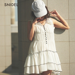 snidel 女甜美荷叶边连衣裙SWFO182024