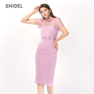 snidel 女蕾丝拼接连衣裙SWFO181044