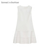 bread n butter 面包黄油 女纯色A字裙圆领无袖修身连衣裙 8SBEBNBDRSW562012