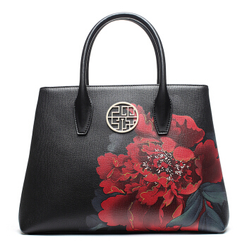 PMSIX 女 时尚中国风 女士手提包 斜跨包 P120092 黑色