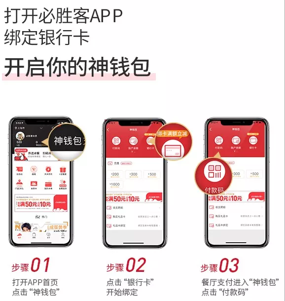 神钱包 X 必胜客，外卖/堂食/扫码付