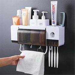 卡沐森 多功能卫浴洗漱置物架 带自动挤牙膏器
