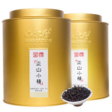 山尔堂 茶叶 正山小种红茶武夷山桐木关圆罐礼盒装大份量新茶250g