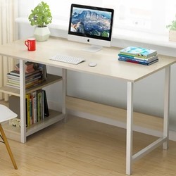 匠林家私 电脑桌简易钢木书桌(枫樱木 100cm)