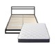 Zinus 际诺思 铁艺架子床+软硬两用天然乳胶弹簧床垫 150*200cm