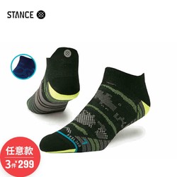 STANCE男袜Feel360运动跑步机能袜反光logo排汗218船袜低筒袜子