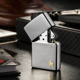 ZIPPO 之宝 金火焰 镀铬工艺 打火机 +凑单品