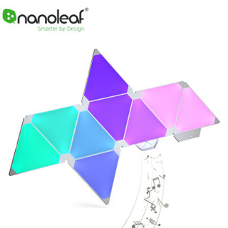 Nanoleaf 智能奇光板-乐感升级版 智能家居 智能灯 语音控制 助眠灯 卧室 客厅氛围灯 拼接灯板