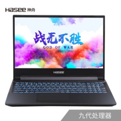 Hasee 神舟 战神 Z7-CT7GK 15.6英寸 游戏本（i7-9750H、16GB、256GB 1TB、GTX1660Ti、72% NTSC）