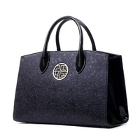 PMSIX 女 中年妈妈大包时尚手提包杀手包 P140002 暗紫色