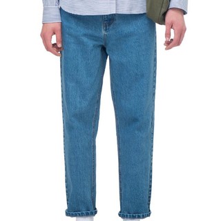 ViiSHOW 男士 直筒宽松裤 牛仔裤 NC1713183 (180/XL、牛仔蓝)